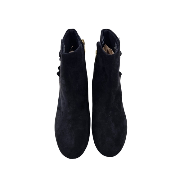 Rockport Women's Total Motion Oaklee Ruffle Bootie Black- 9 - Picture 4 of 7